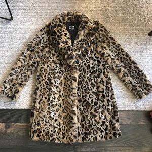 Leopard Faux Fur Coat